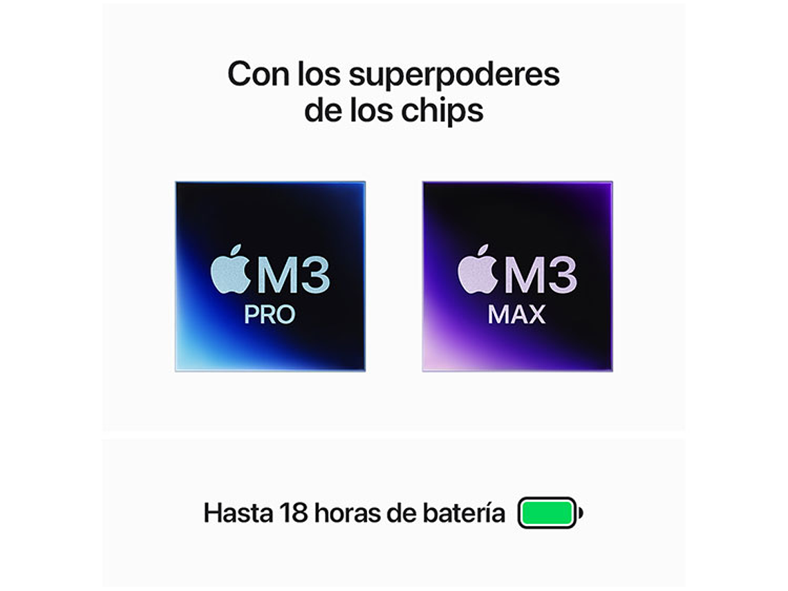 MACBOOK PRO M3 MAX (CPU 14NUC Y GPU 30NUC) 36 GB RAM 1 TB SSD 14.2