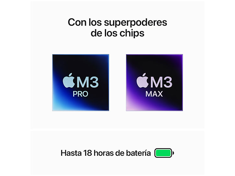 MACBOOK PRO M3 MAX (CPU 14NUC Y GPU 30NUC) 36 GB RAM 1 TB SSD 14.2