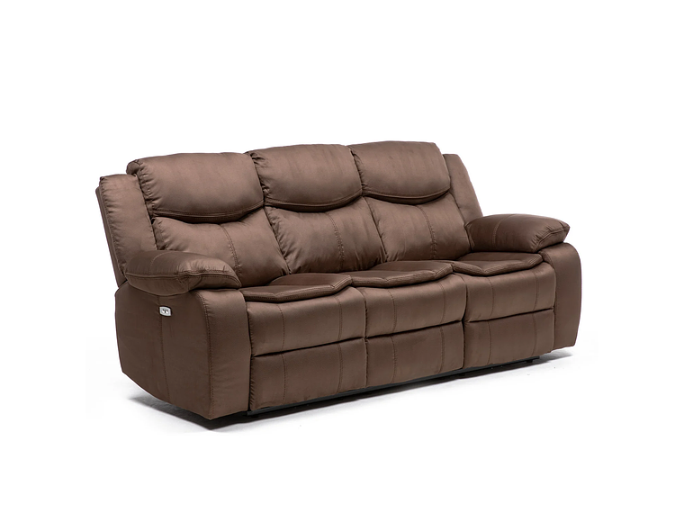 SILLÓN VYS SPA ELECTRABROWN 3 CUERPOS ACERO CAFE ELECTRA BROWN ELECTRICO + USB CELULAR 4