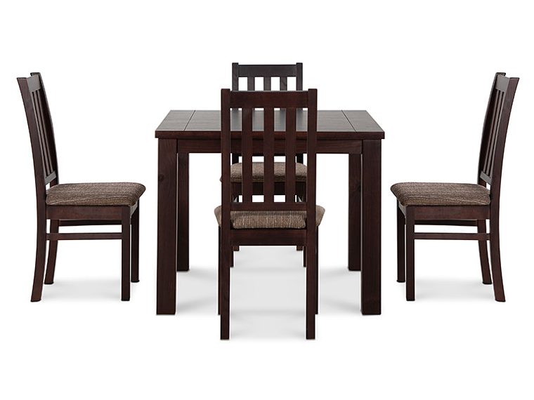 JUEGO DE COMEDOR CIC ÑUBLE 4 SILLAS CHOCOLATE CAFÉ 5