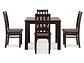 JUEGO DE COMEDOR CIC ÑUBLE 4 SILLAS CHOCOLATE CAFÉ - Miniatura 5