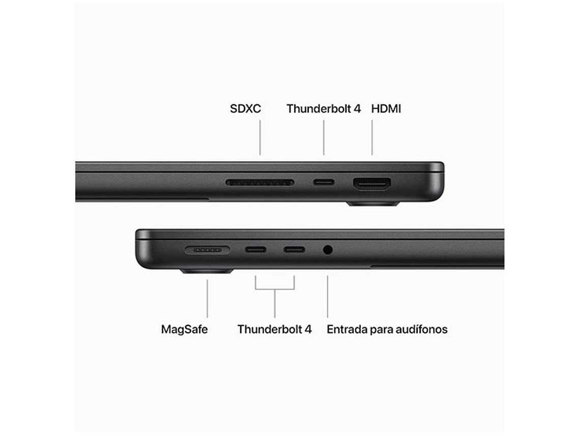 MACBOOK PRO M3 MAX (CPU 14NUC Y GPU 30NUC) 36 GB RAM 1 TB SSD 14.2