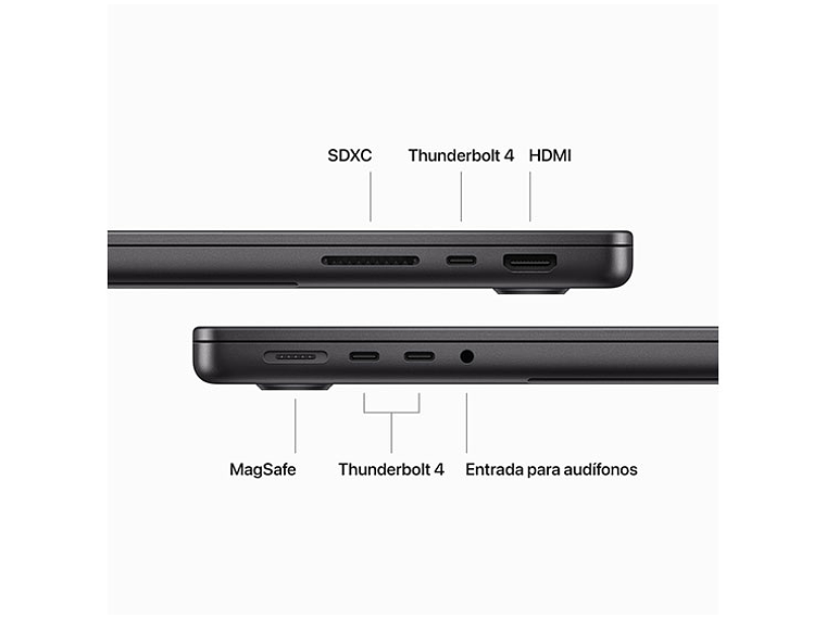 MACBOOK PRO M3 MAX (CPU 14NUC Y GPU 30NUC) 36 GB RAM 1 TB SSD 14.2