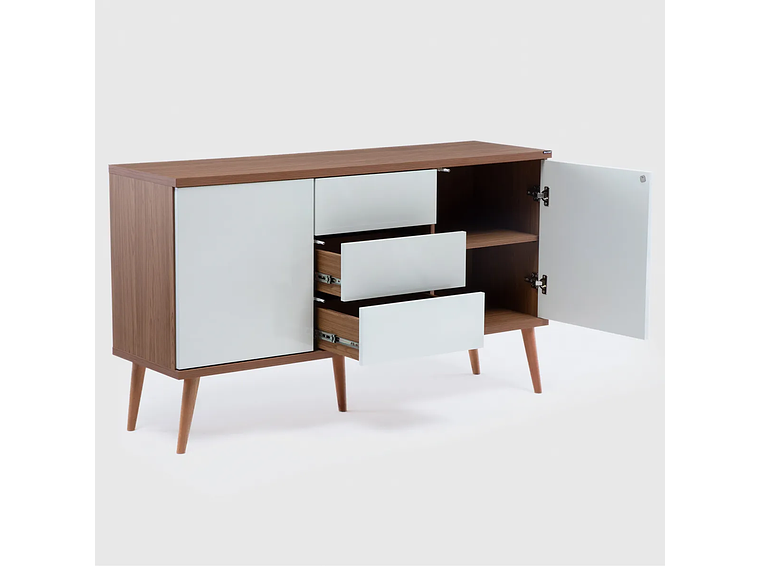 BUFFET ROCA BLANCO COPIHUE 2 PUERTAS 3 CAJONES CANELA 5