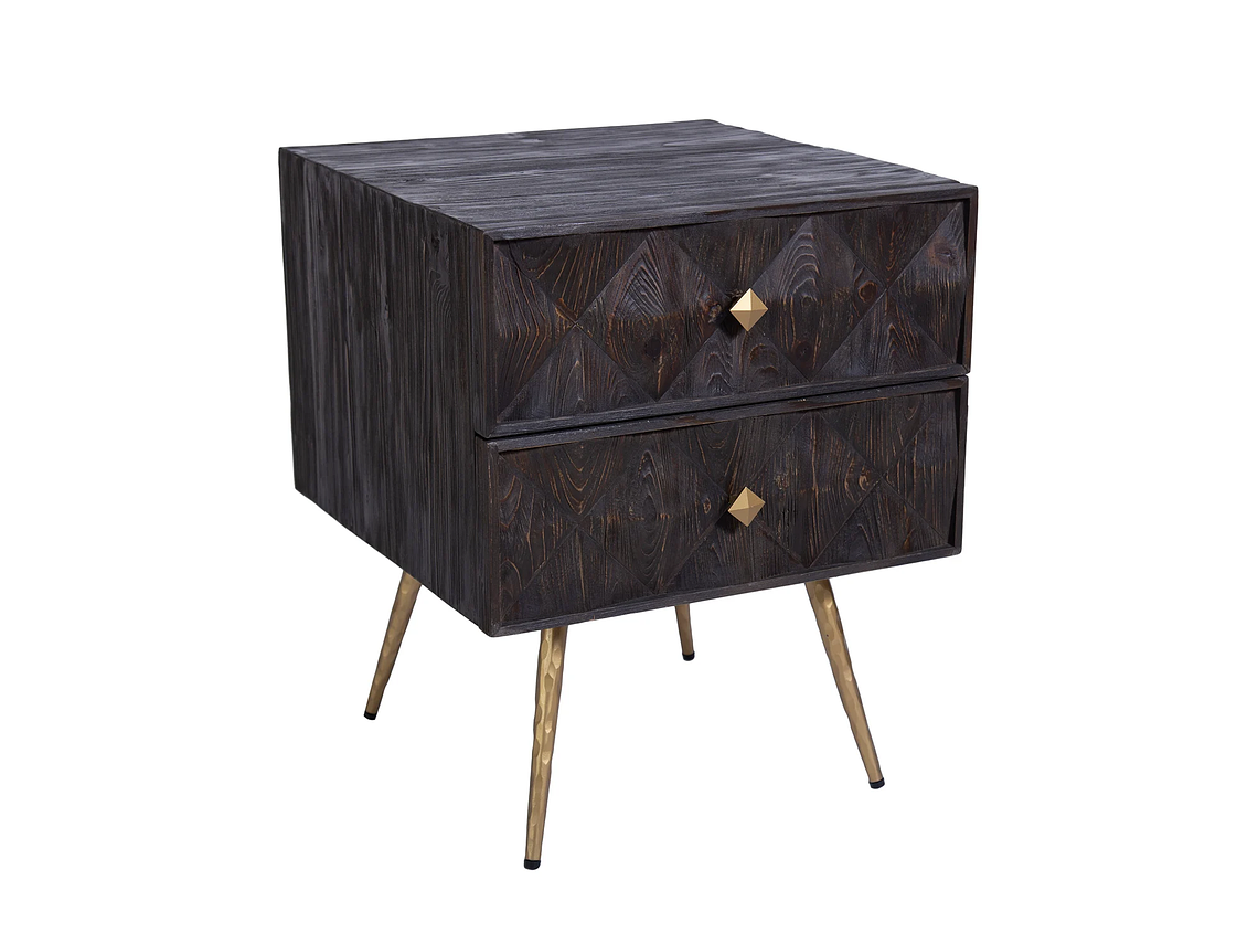 VELADOR DE MADERA COLOR CARBÓN 4