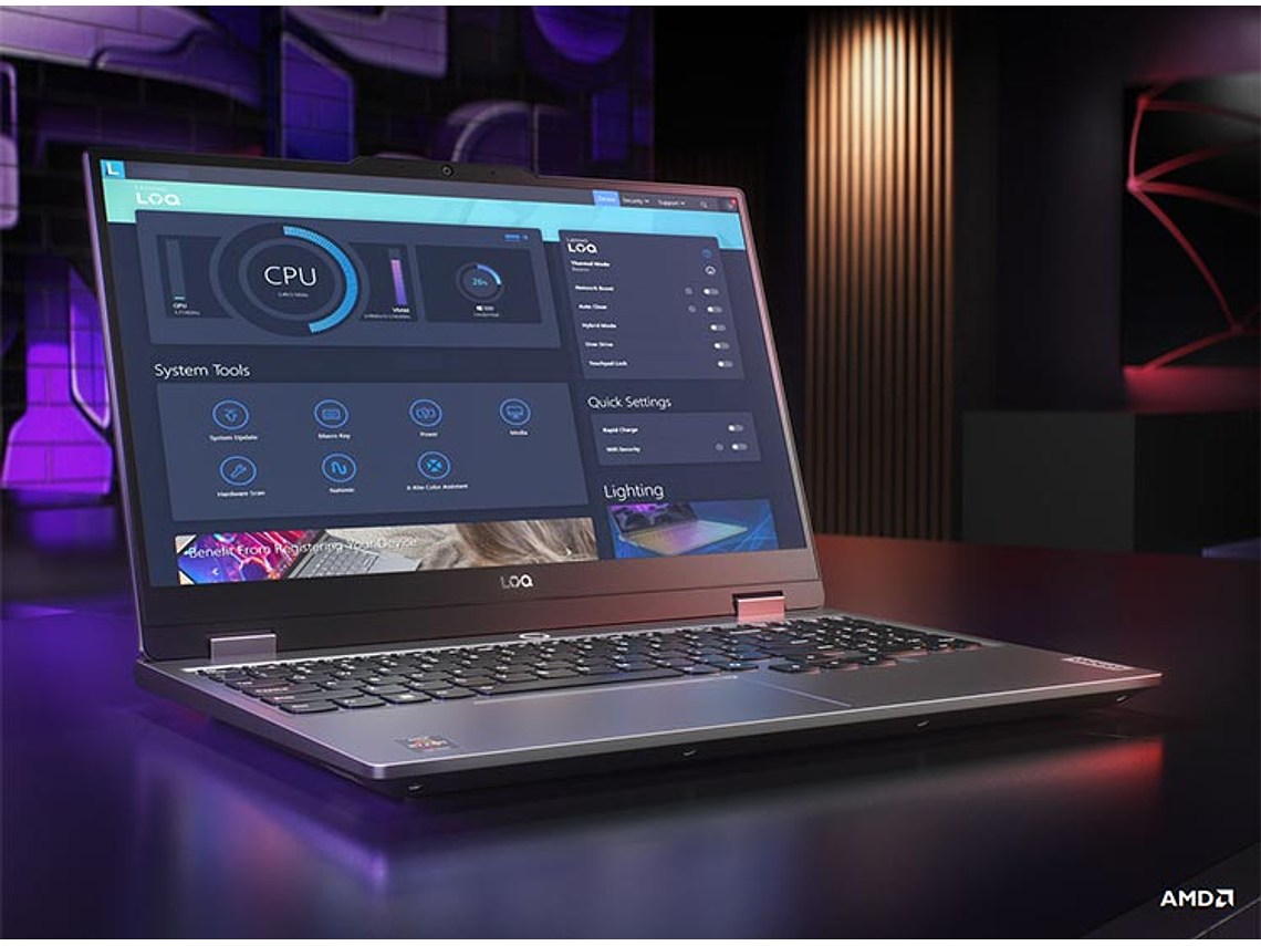 NOTEBOOK GAMER LENOVO LOQ 15ARP9 AMD RYZEN 7 24GB RAM 512GB SSD NVIDIA RTX4050 15.6” 6