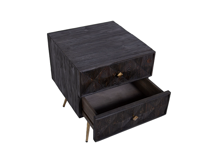 VELADOR DE MADERA COLOR CARBÓN 5