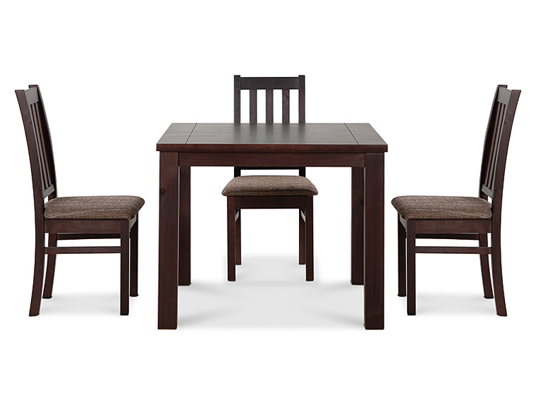 JUEGO DE COMEDOR CIC ÑUBLE 4 SILLAS CHOCOLATE CAFÉ 7