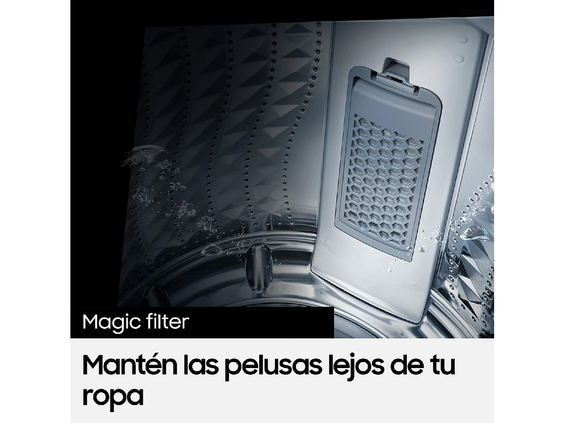 LAVADORA CARGA SUPERIOR SAMSUNG WA17CG6441BD 17KG GRAFITO 9