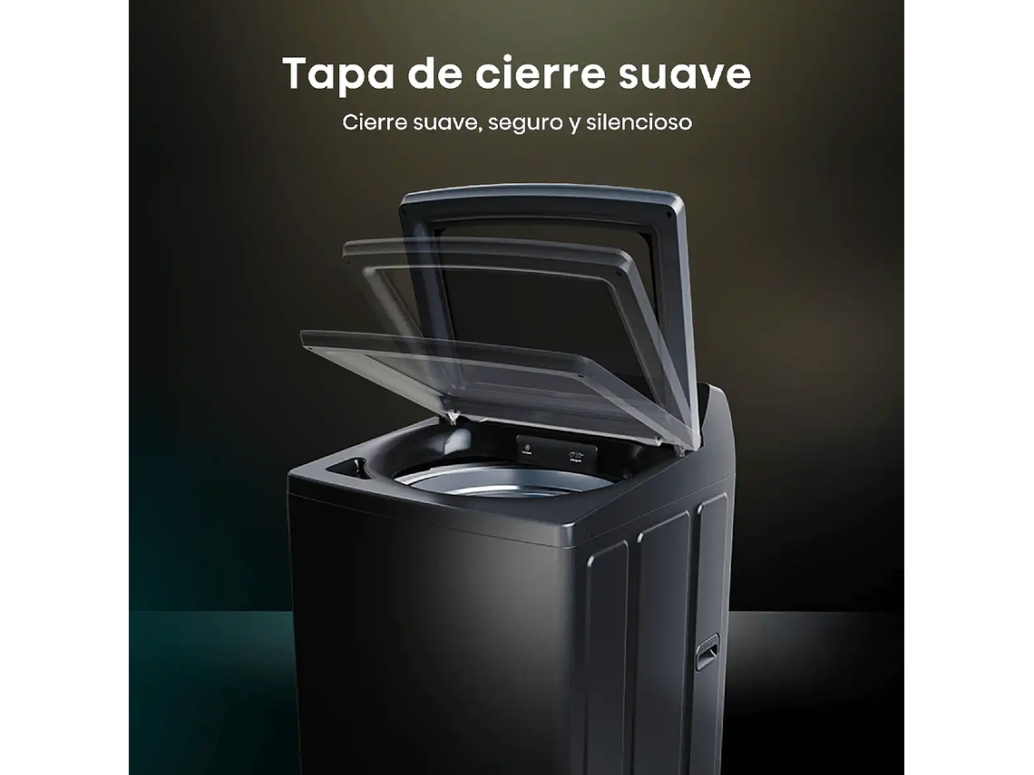 LAVADORA CARGA SUPERIOR HISENSE WT3I2323UT 23KG GRAFITO 5