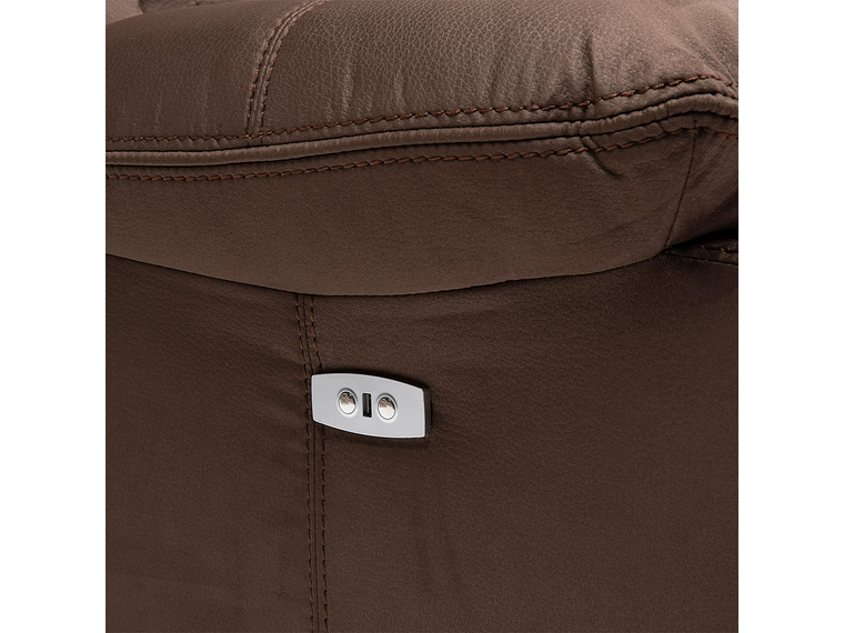 SILLÓN VYS SPA ELECTRABROWN 3 CUERPOS ACERO CAFE ELECTRA BROWN ELECTRICO + USB CELULAR 9