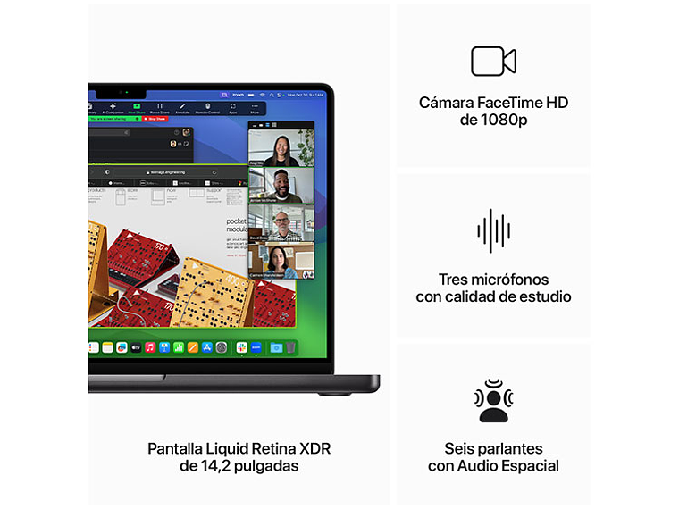 MACBOOK PRO M3 MAX (CPU 14NUC Y GPU 30NUC) 36 GB RAM 1 TB SSD 14.2