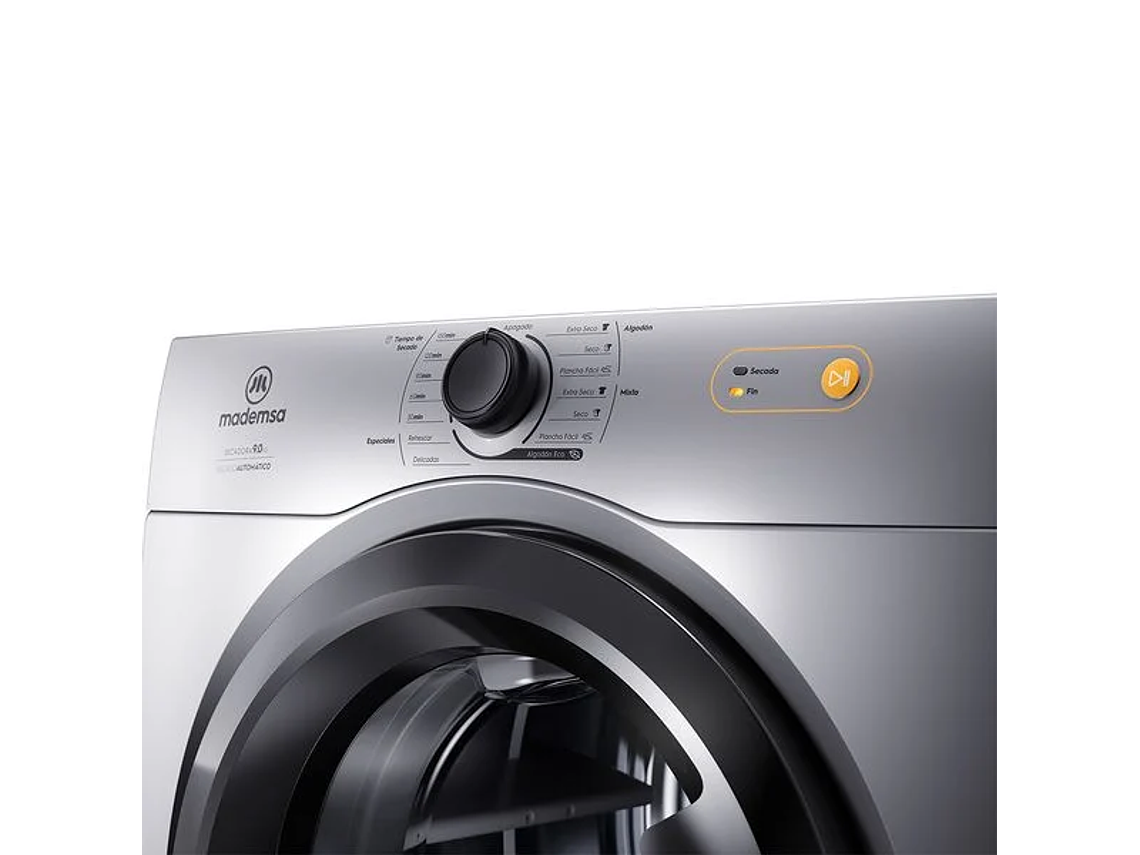 SECADOR ROPA MADEMSA 9KG SECADO AUTOMÁTICO 9D BZG GRIS 2
