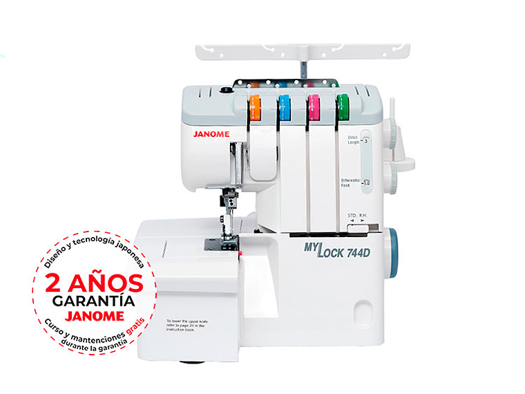 MAQUINA OVERLOCK JANOME MYLOCK 744D 6