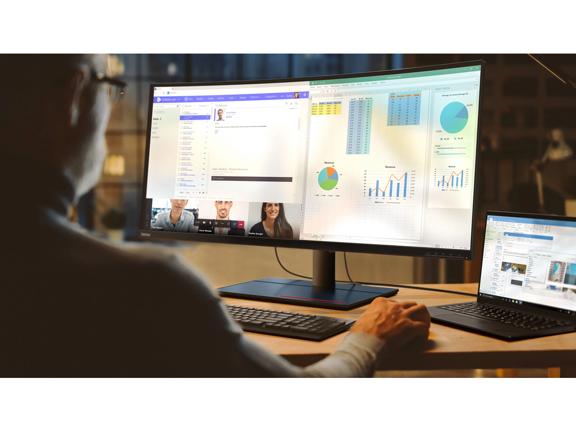 MONITOR THINKVISION P40W-20 5K2K ULTRA-WIDE CURVED LENOVO 8