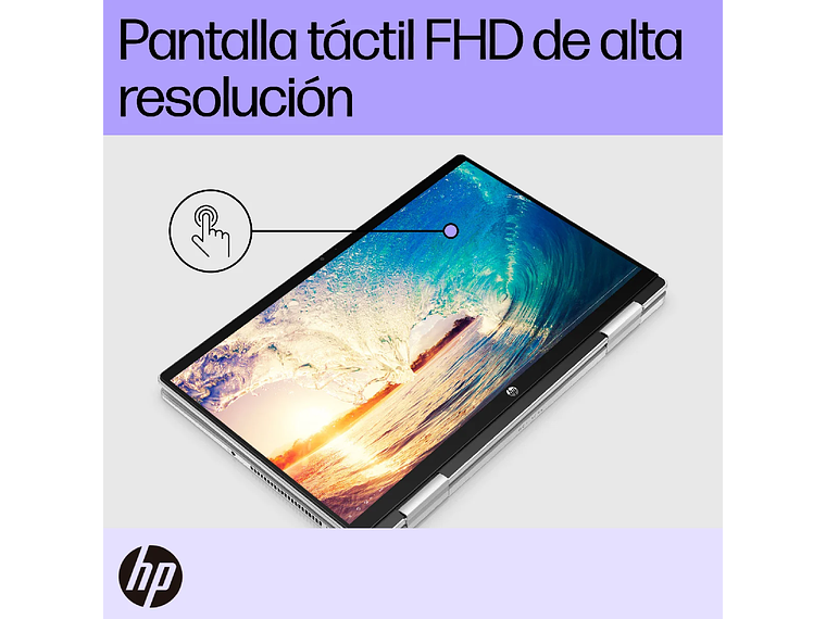 NOTEBOOK HP PAVILION X360 14-EK1012LA INTEL CORE I5 8 GB RAM 512 GB SSD PANTALLA TOUCH 14