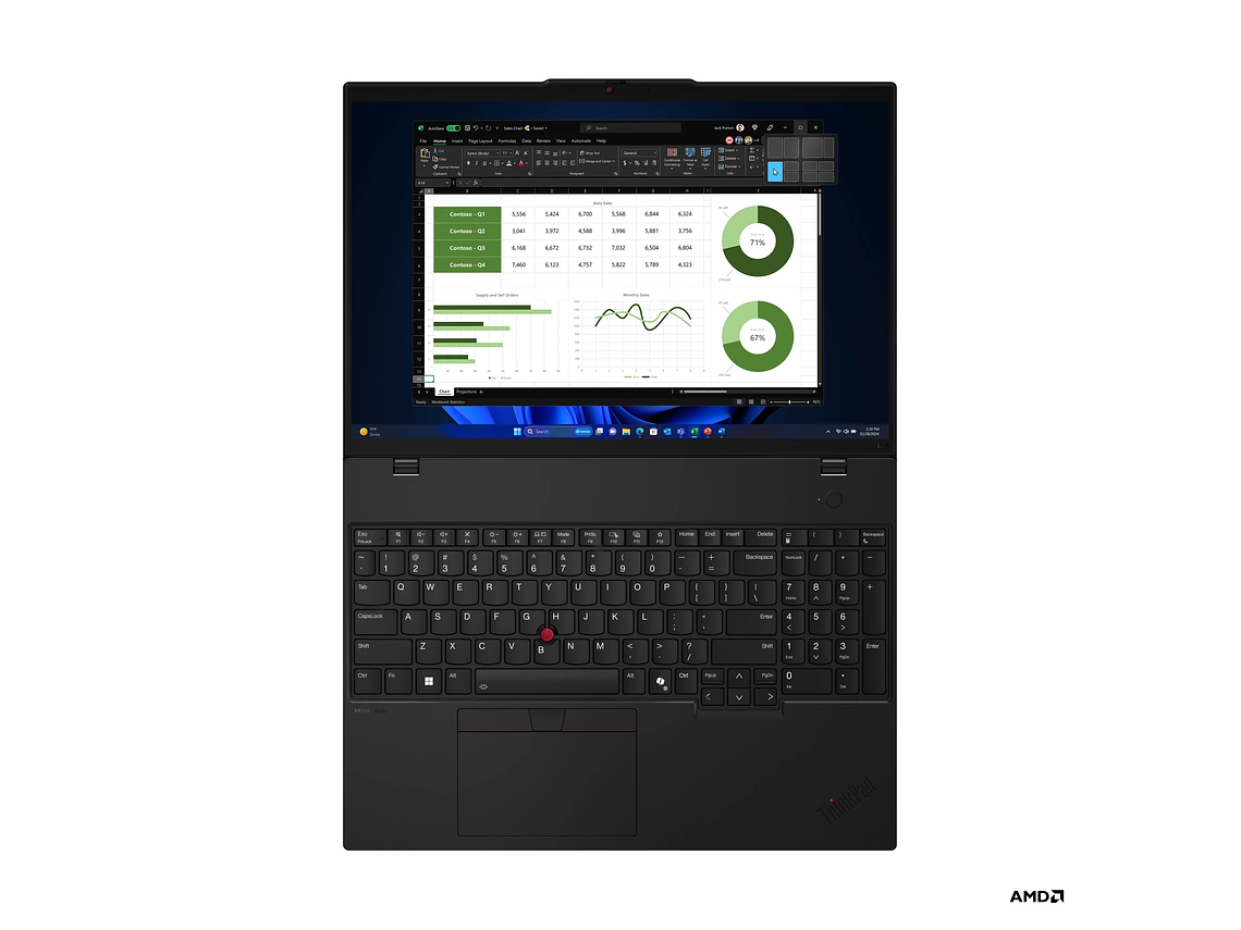 NOTEBOOK THINKPAD L16 AMD RYZEN 7 PRO 16GB RAM 512GB SSD 16' WUXGA W11 PRO 5