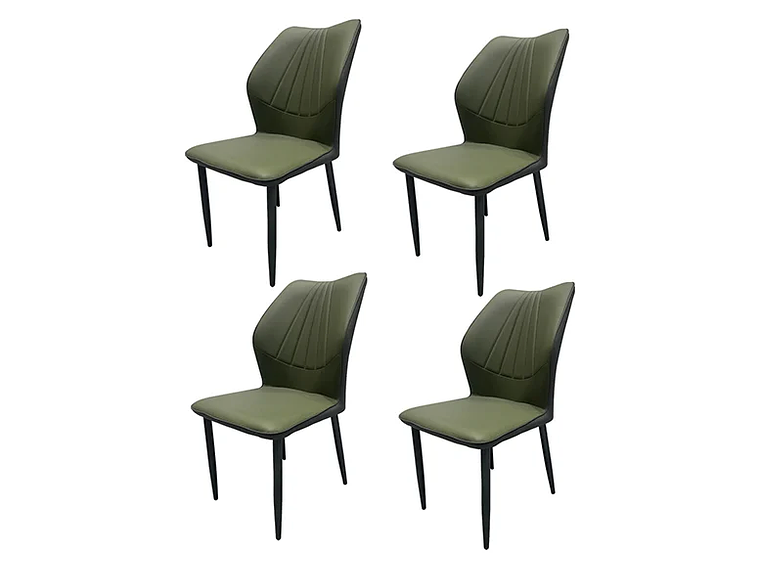 SILLA COMEDOR NOVAHUS SERENITY VERDE PACK 4 1