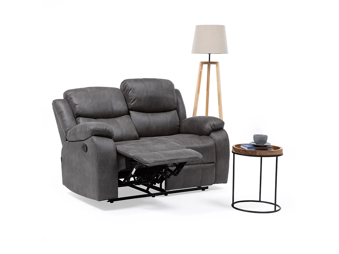 SOFÁ VYS SPA 2 CUERPOS ACERO GRIS RECLINABLE ISABEL GREY 8