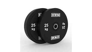 Par Bumper Plates Classic Black 25kg | HWM®