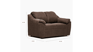 LIVING GENOVA 3-2CPOS CHOCOLATE