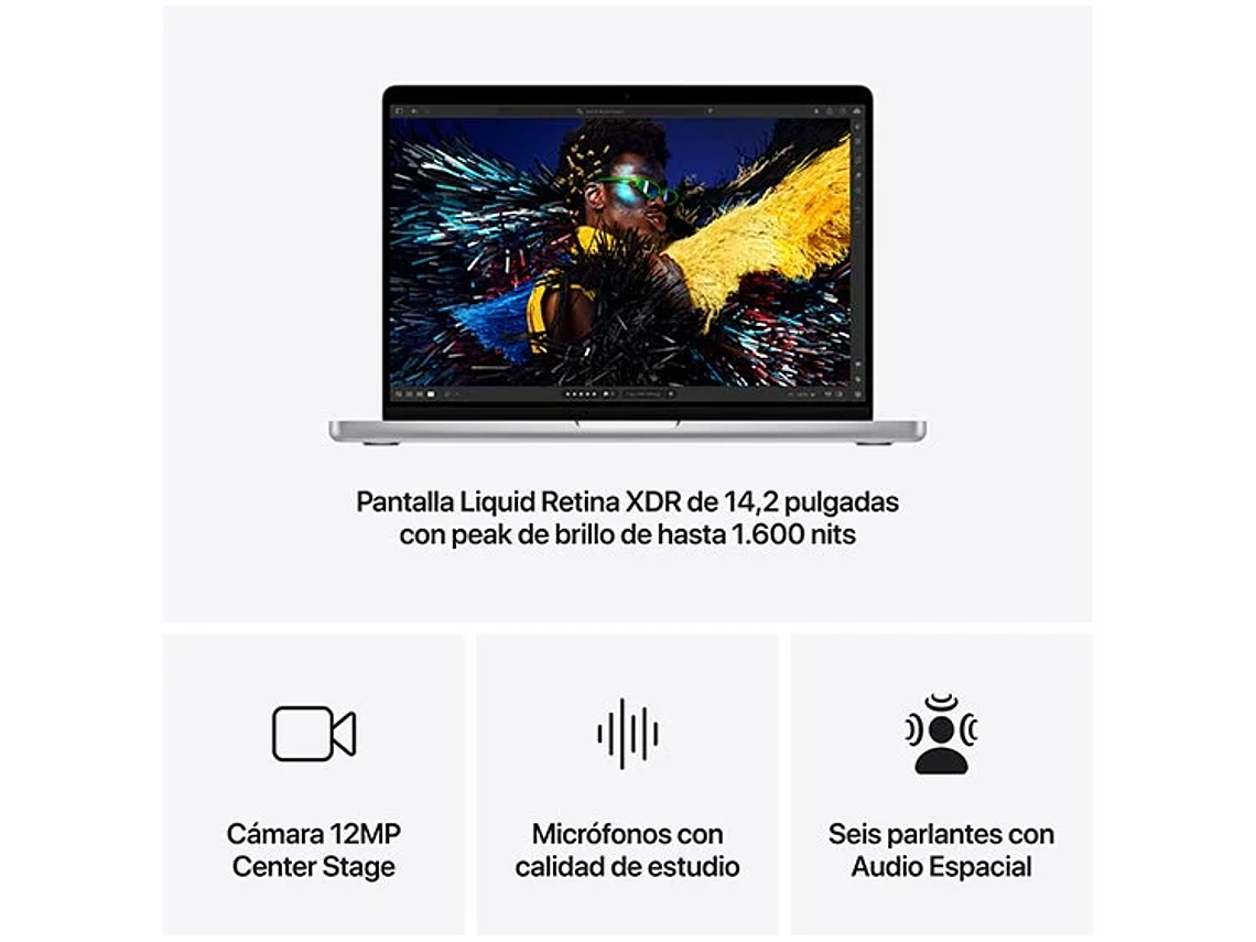 MACBOOK PRO M4 (CPU 10NUC Y GPU 10NUC) 16GB RAM 512GB SSD 14.2