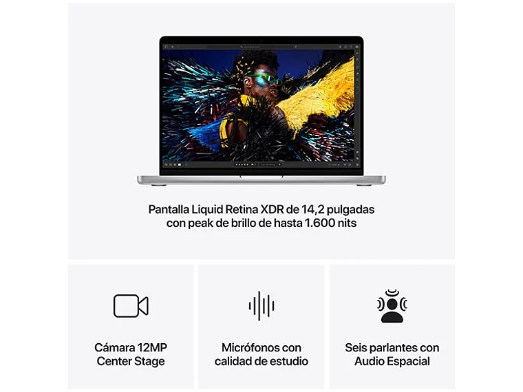 MACBOOK PRO M4 (CPU 10NUC Y GPU 10NUC) 16GB RAM 512GB SSD 14.2
