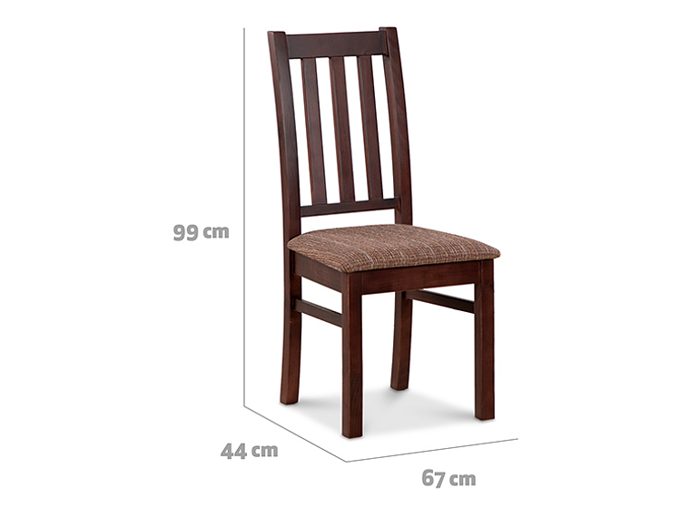 JUEGO DE COMEDOR CIC ÑUBLE 4 SILLAS CHOCOLATE CAFÉ 10