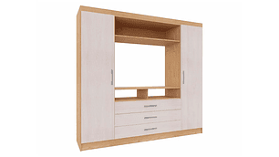 CLOSET YARDAS G584 CARVALLE ASPEN 2 PUERTAS 3 CAJONES BLANCO