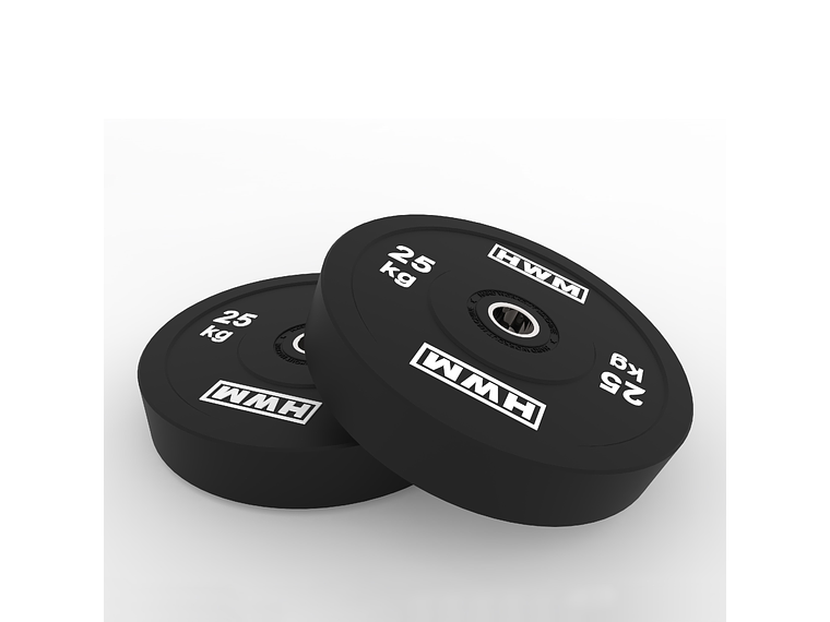 Par Bumper Plates Classic Black 25kg | HWM® 3