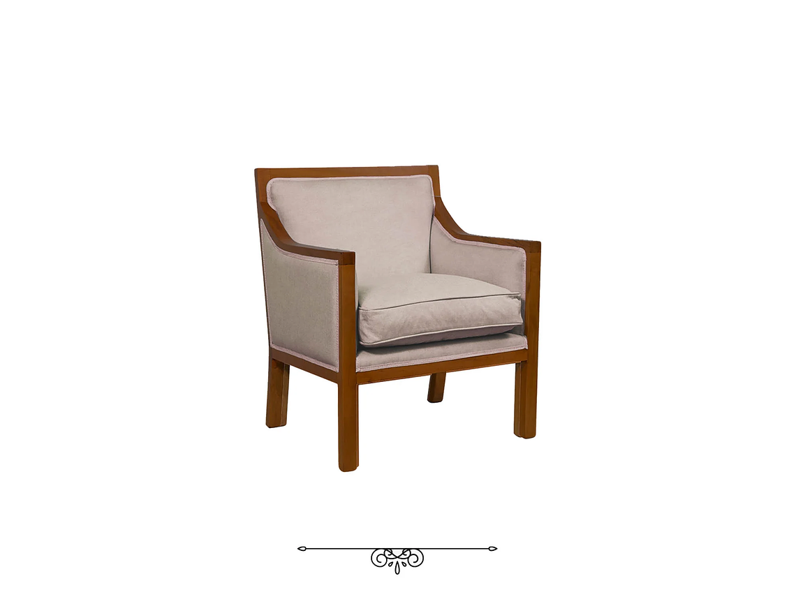 JUEGO DE LIVING DANTE 311 SOFA RESORTES Y SILLONES TIPO SITIAL COLOR BEIGE 2