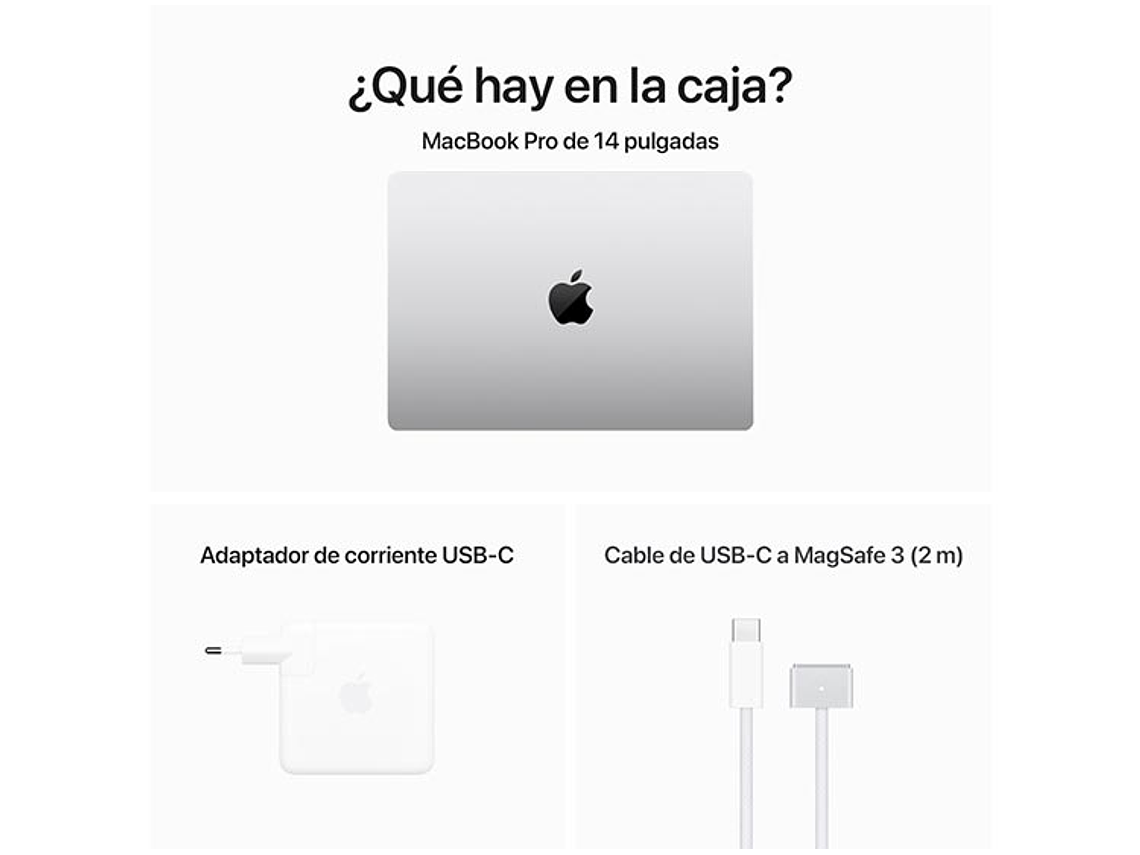 MACBOOK PRO M3 (CPU 8NUC Y GPU 10NUC) 8 GB RAM 512 GB SSD 14.2