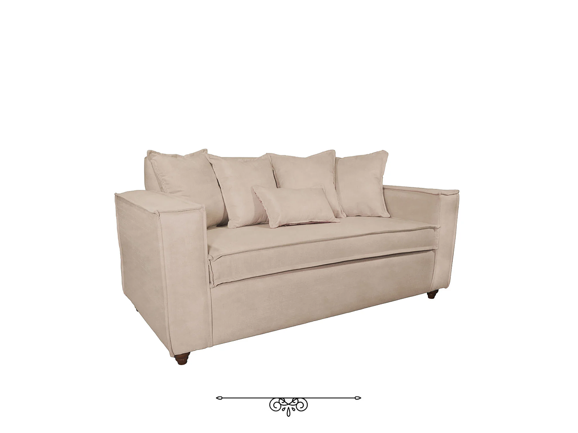 JUEGO DE LIVING DANTE 311 SOFA RESORTES Y SILLONES TIPO SITIAL COLOR BEIGE 3