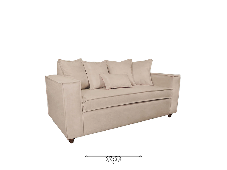 JUEGO DE LIVING DANTE 311 SOFA RESORTES Y SILLONES TIPO SITIAL COLOR BEIGE 3
