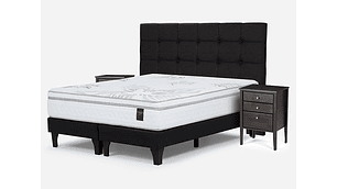 JUEGO DE DORMITORIO ROSEN CAMA EUROPEA ART 4 BD KING + SET ISSEY