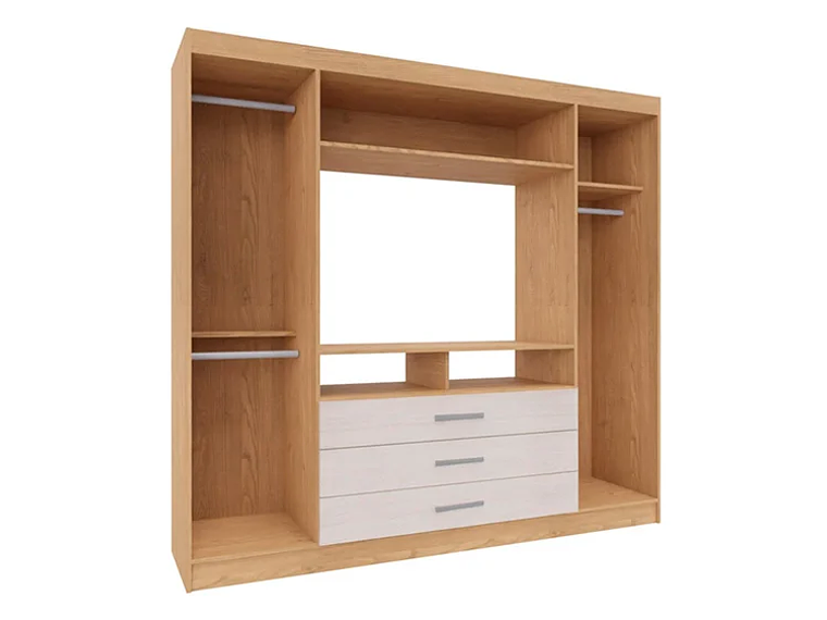 CLOSET YARDAS G584 CARVALLE ASPEN 2 PUERTAS 3 CAJONES BLANCO 4