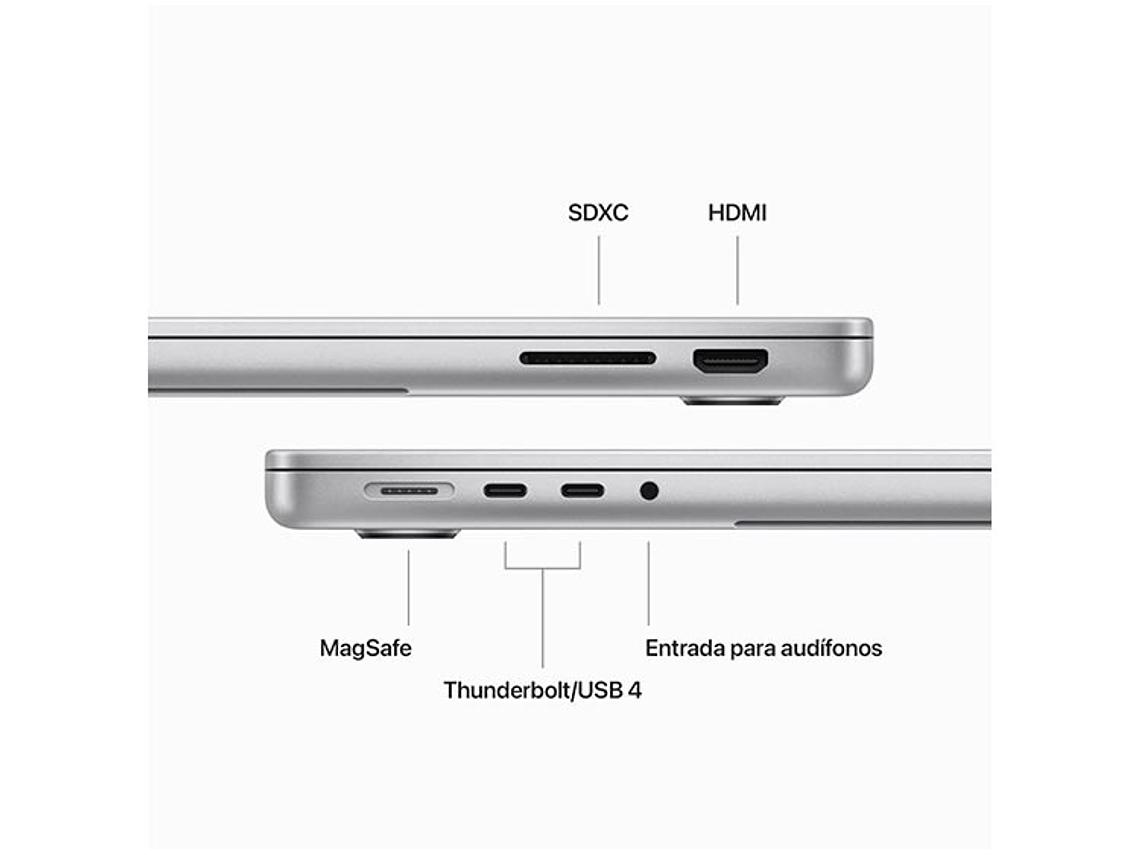 MACBOOK PRO M3 (CPU 8NUC Y GPU 10NUC) 8 GB RAM 512 GB SSD 14.2