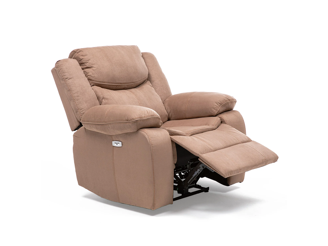 BERGER VYS SPA LUXORECLINE 1 CUERPO ACERO ARENA ELECTRICO + CARGA USB CELULAR MOCHA 1