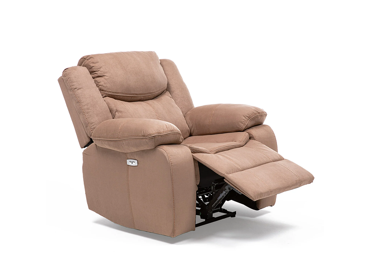 BERGER VYS SPA LUXORECLINE 1 CUERPO ACERO ARENA ELECTRICO + CARGA USB CELULAR MOCHA 1