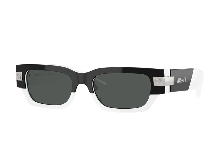 LENTES SOL VERSACE NEGRO Y BLANCO 1