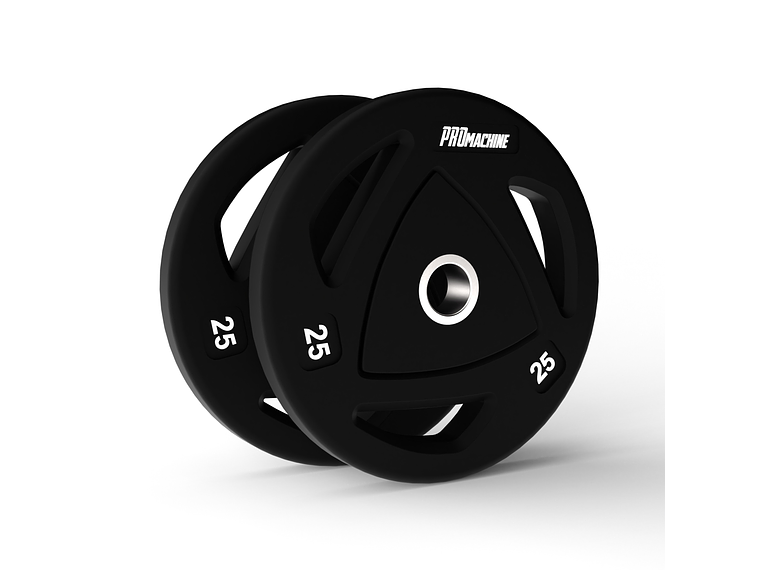 Par Discos Olímpicos Grip Rubber 25kg | PROmachine 1