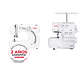 MÁQUINA DE COSER JANOME 1000A + OVERLOCK 8002D - Miniatura 2