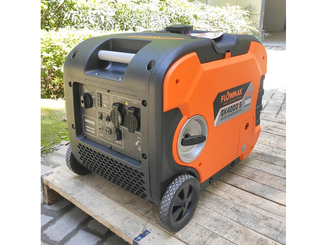 GENERADOR FLOWMAK GK4000IS 220 V 3600 W GASOLINA INVERTER 3