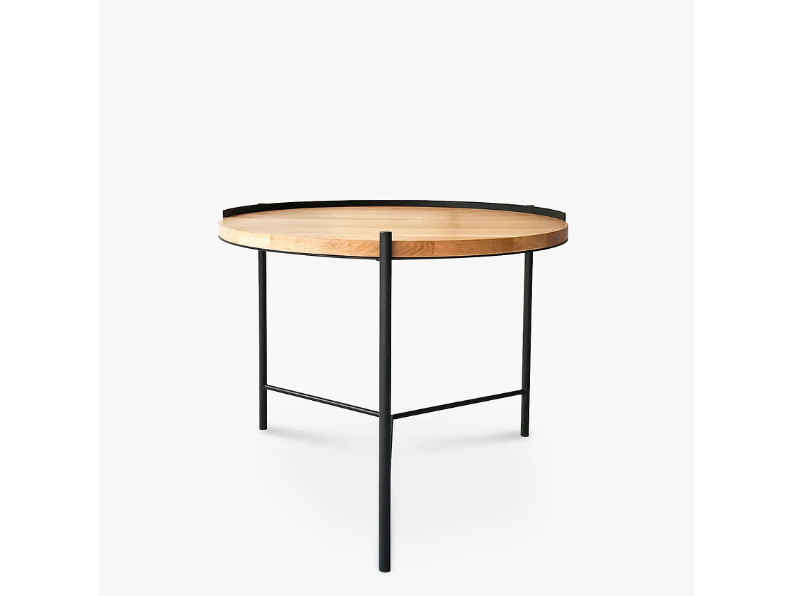 MESA DE CENTRO FORM DESIGN TRANTOR 60 NATURA/NEGRO MADERA 2