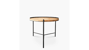 MESA DE CENTRO FORM DESIGN TRANTOR 60 NATURA/NEGRO MADERA