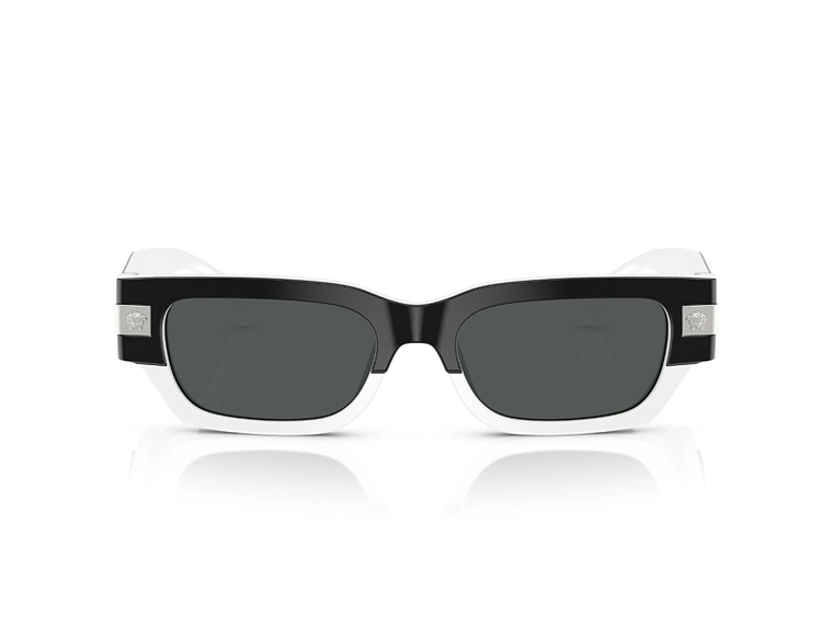 LENTES SOL VERSACE NEGRO Y BLANCO 3