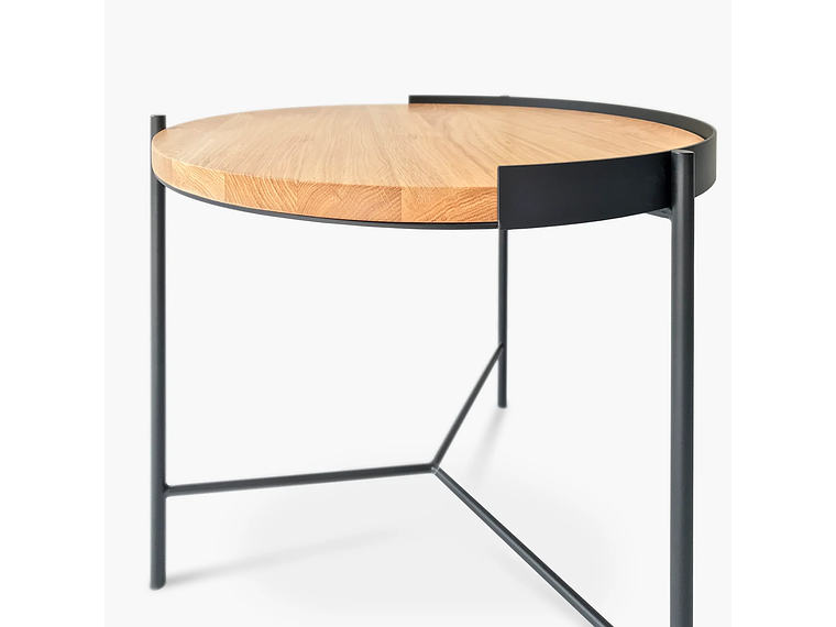 MESA DE CENTRO FORM DESIGN TRANTOR 60 NATURA/NEGRO MADERA 4