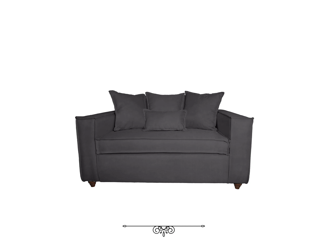 JUEGO DE LIVING DANTE 3 2 SOFA RESORTES 3 Y 2 CUERPOS COLOR GRIS MARENGO 2