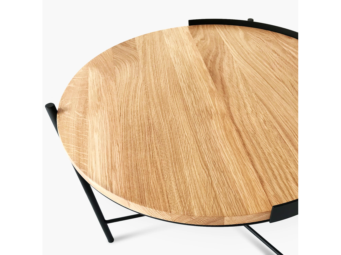 MESA DE CENTRO FORM DESIGN TRANTOR 60 NATURA/NEGRO MADERA 5