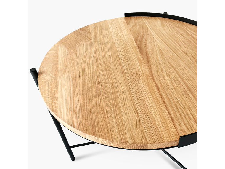 MESA DE CENTRO FORM DESIGN TRANTOR 60 NATURA/NEGRO MADERA 5